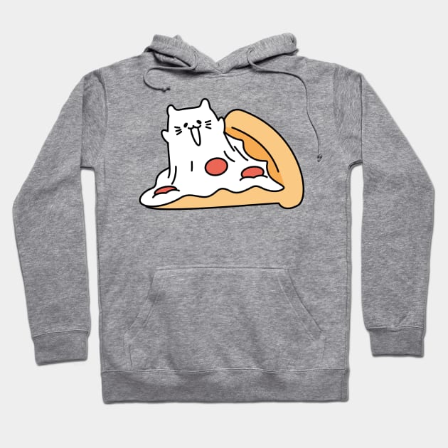 Meowzzarella Pizza The Mozzarella Cheese Cat Hoodie by Attapet Original